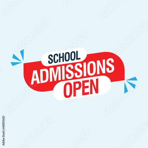 admission open banner school education social media tag education college university
