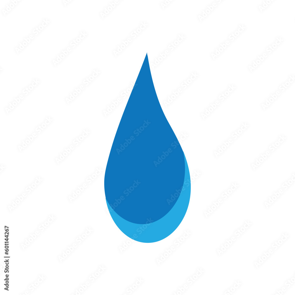 Vector blue water drop icon set. Flat droplet logo shapes collection Vector blue water drop icon set. Flat droplet logo shapes collection