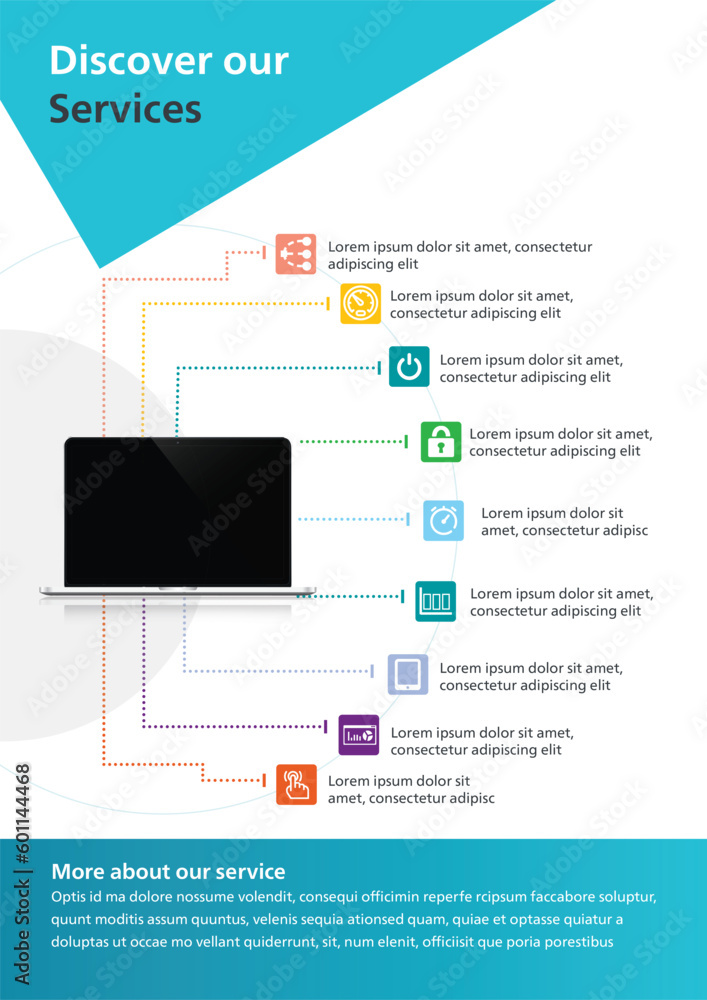 Company leaflet product info light blue gradient: Discover Our Comprehensive Business Services: Innovation, Technology, and Growth Solutions Company leaflet product info light blue gradient: Discover Our Comprehensive Business Services: Innovation, Technology, and Growth Solutions