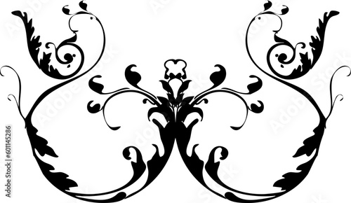 Vektor Ornament - Florale Natur Elemente - Symmetrie