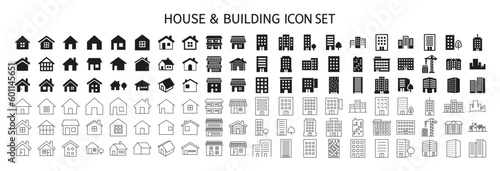 House and building icon set © SUE