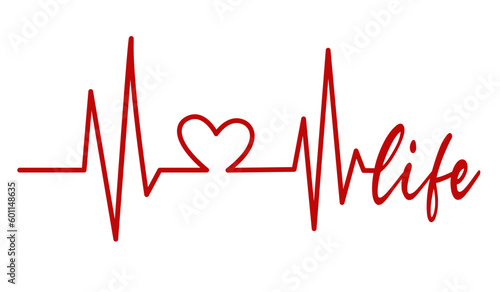 Heartbeat Heart Love Life Doctor Nurse Mother Father Day Red Line Wave Cardiogram Medical Background Illustration Beat Pulse Hospital Healthcare Wallpaper EKG ECG Electrocardiogram Pulse Signal Vector