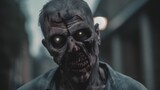 Close Up Zombie Face AI generative