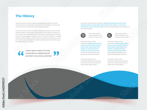 Company profile brochure template layout, blue color shape template design, modern brochure design ,annual report, two Color, Vector Template, post , Professional Booklet Design