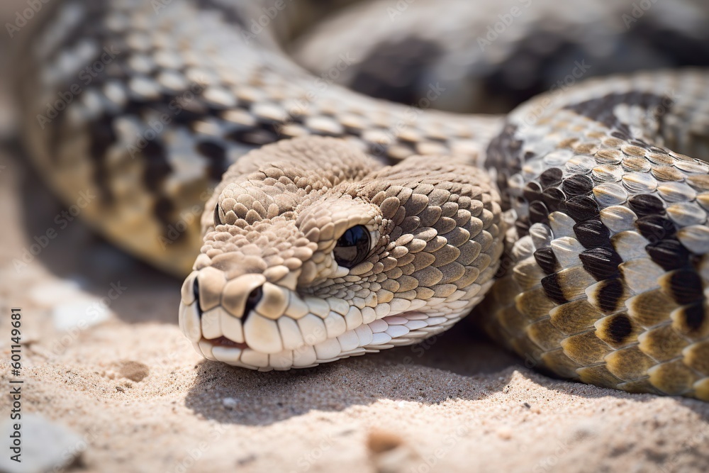 Fototapeta premium illustration, exotic snake, generative ai