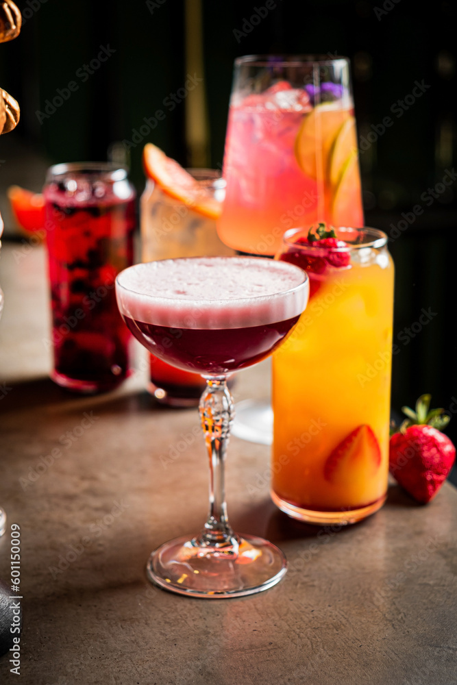 tasty cocktails in the bar tasty cocktails in the bar