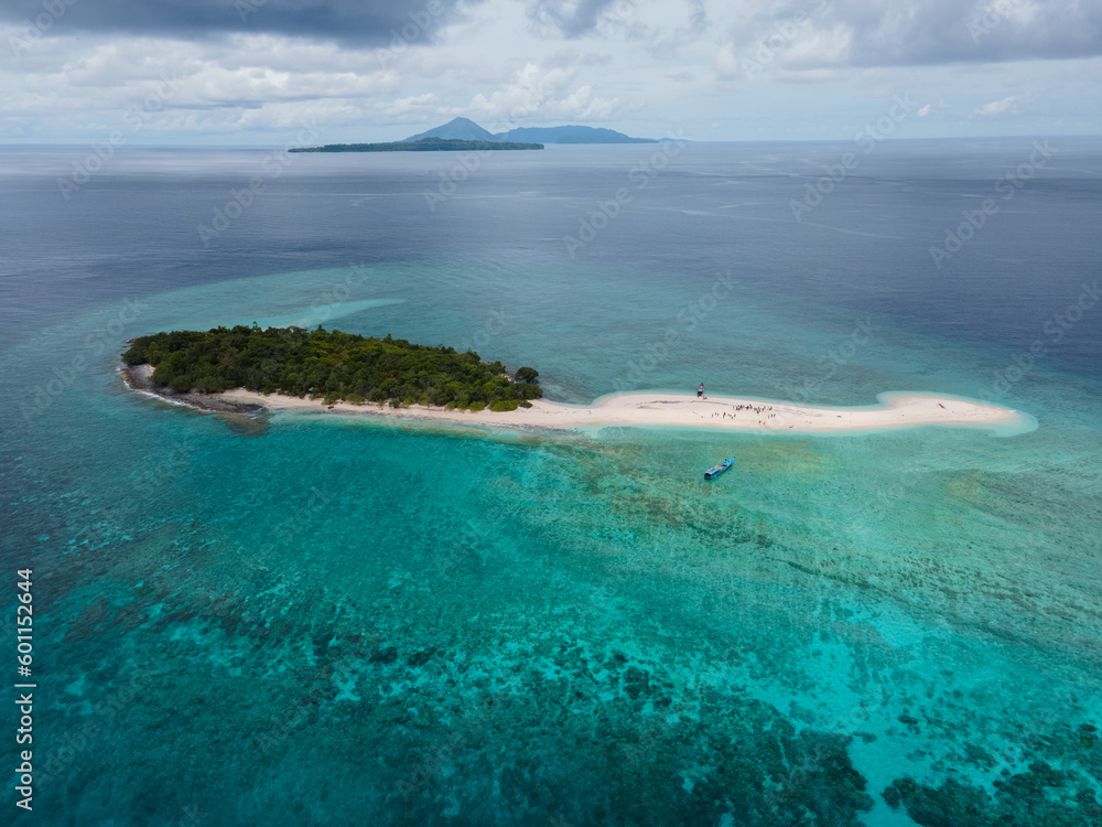 The Aerial of Nailaka Island, Banda Naira, Central Maluku, Indonesia