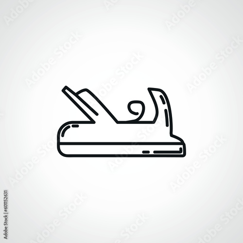 jointer plane line icon, jack plane linear icon.