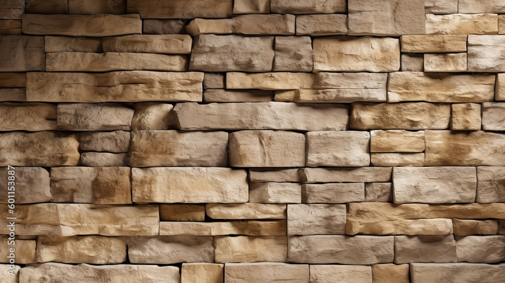 Wall made of bricks of different size. Generative ai Wall made of bricks of different size. Generative ai