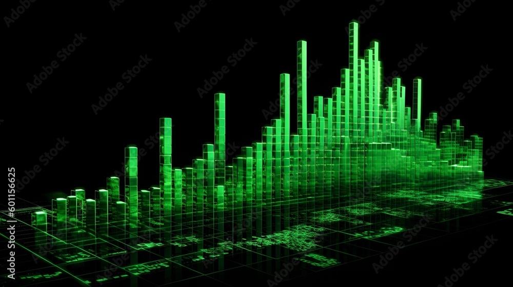 exponential graph, increasing bar graph upward to the right, green, cash increasing, profit, lots of money, business dashboard, (Generative AI) exponential graph, increasing bar graph upward to the right, green, cash increasing, profit, lots of money, business dashboard, (Generative AI)