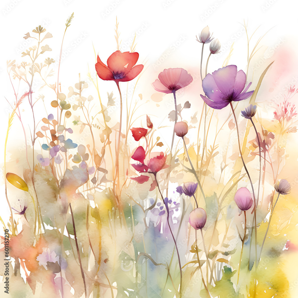 Watercolor Flower Background