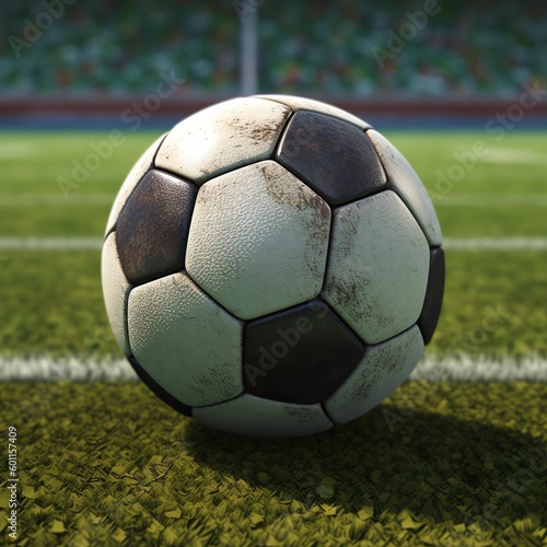 soccer ball on grass © Jan