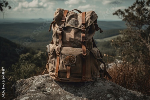 Adventure ahead: Backpack of opportunities. Generative AI