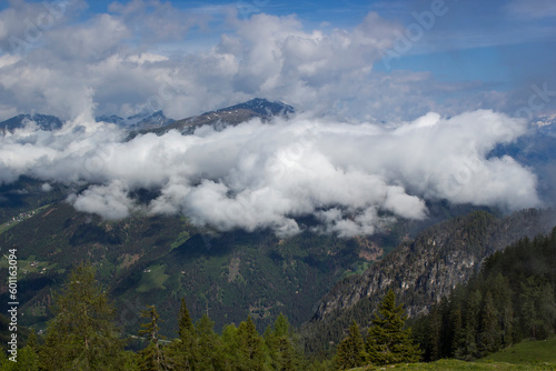 Landscape of Lienz Dolomites in Austria. Massive Alpine mountains. East Tyrol