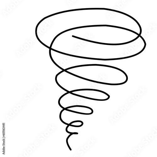 Hand Drawn Doodle Tornado