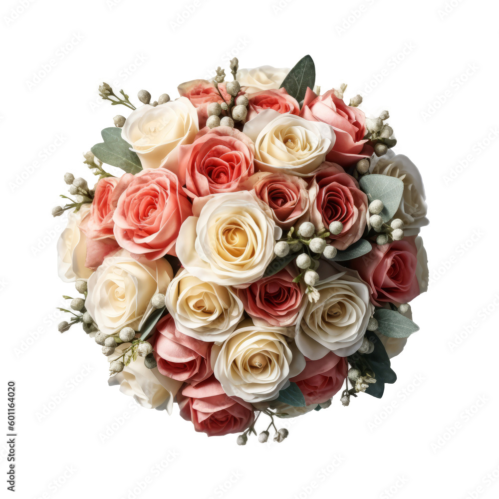 Wedding bouquet. Illustration AI Generative.