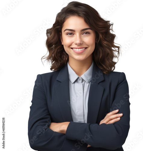 Business woman isolated. Illustration AI Generative.