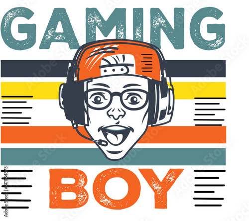 Gaming boy tshirt 