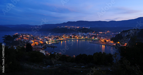 Located in Bartin, Turkey, the town of Amasra is another beautiful one at night.