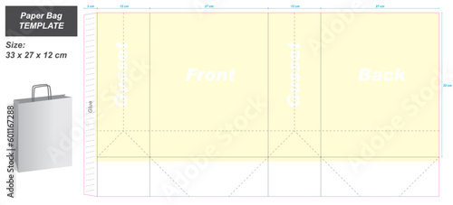 Paper Bag Template_33 x 27 x 12 cm