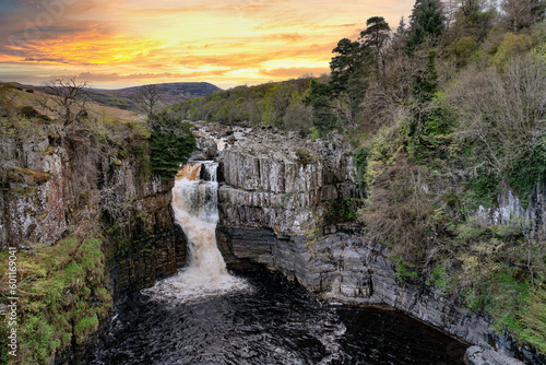 High Force Waterfall in Teesdale, North Pennines photo