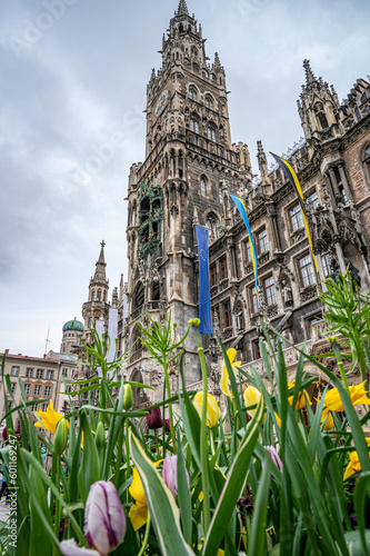 New Town Hall tower in Munich, Germany