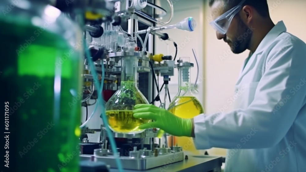 A scientist is extracting CBD oil from cannabis for a medicinal research facility. Oil extracted from hemp Machine for thin-film distillation in lab-scale plants. GENERATE AI A scientist is extracting CBD oil from cannabis for a medicinal research facility. Oil extracted from hemp Machine for thin-film distillation in lab-scale plants. GENERATE AI