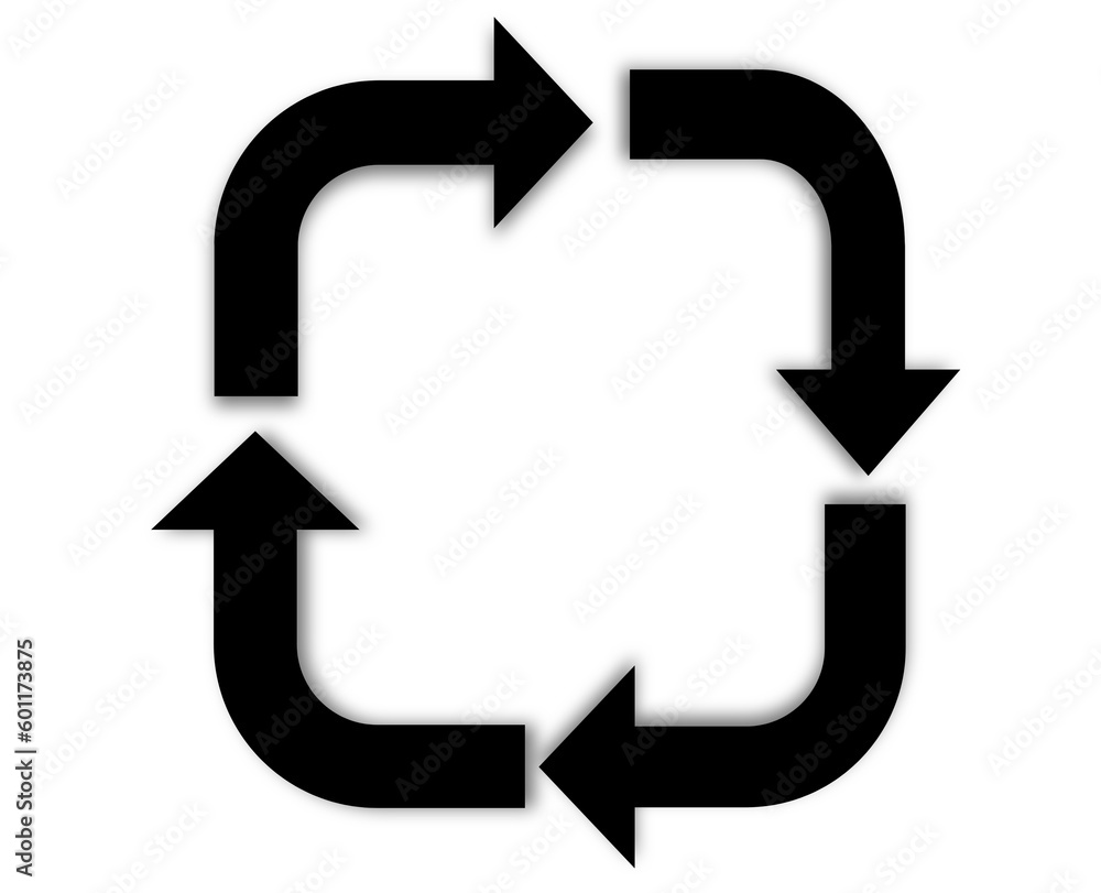 geometric shapes black arrows in a circle on a white background geometric shapes black arrows in a circle on a white background