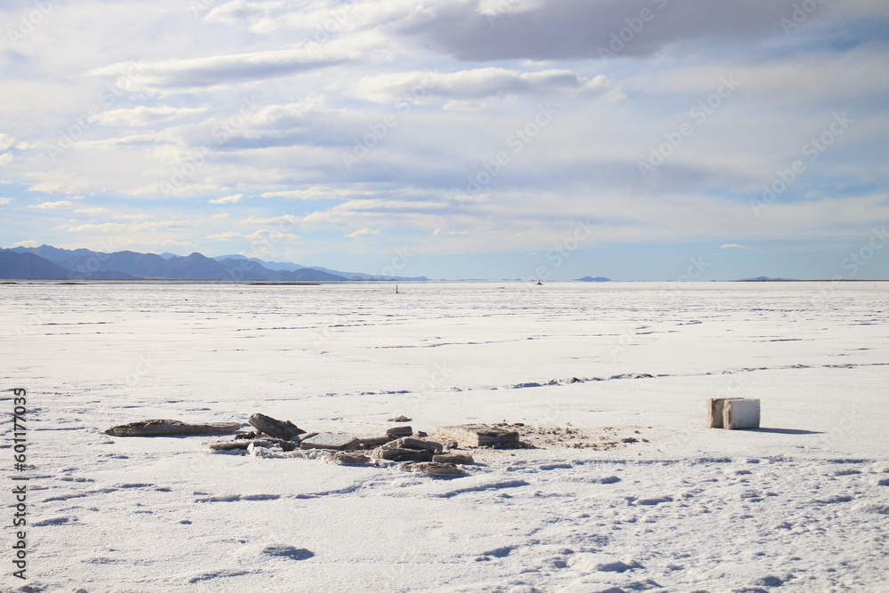 Famous salt flats in northwestern Argentina Famous salt flats in northwestern Argentina