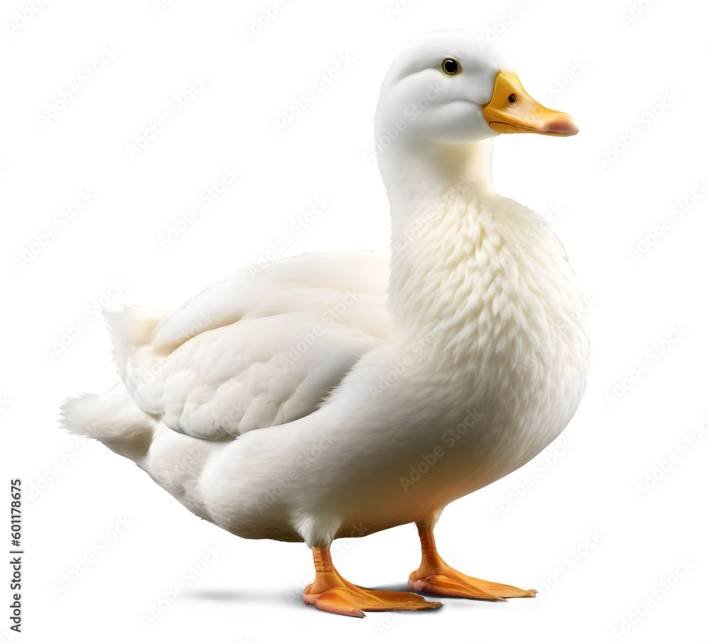 Duck, isolated background. Generative Ai. Duck, isolated background. Generative Ai.