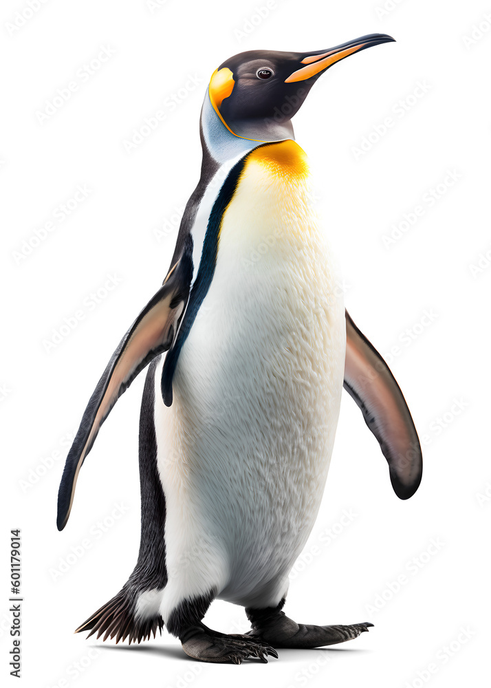 Obraz premium Penguin, isolated background. Generative Ai.