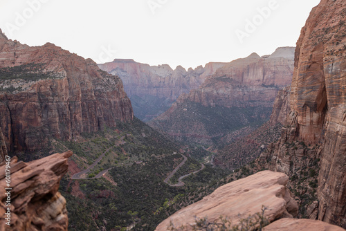 Zion National Park, UT. Camion Overlook Trial. Beautiful view.