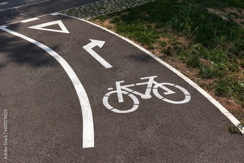 Bicycle lane signs