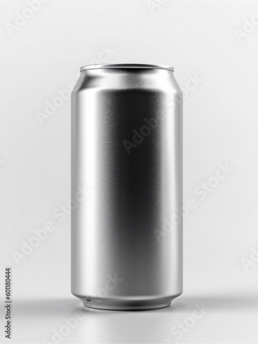 mock-up silver drinking can, gerenative AI