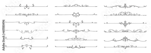 divider set of elements vector floral dividers decoration elements new collection pack