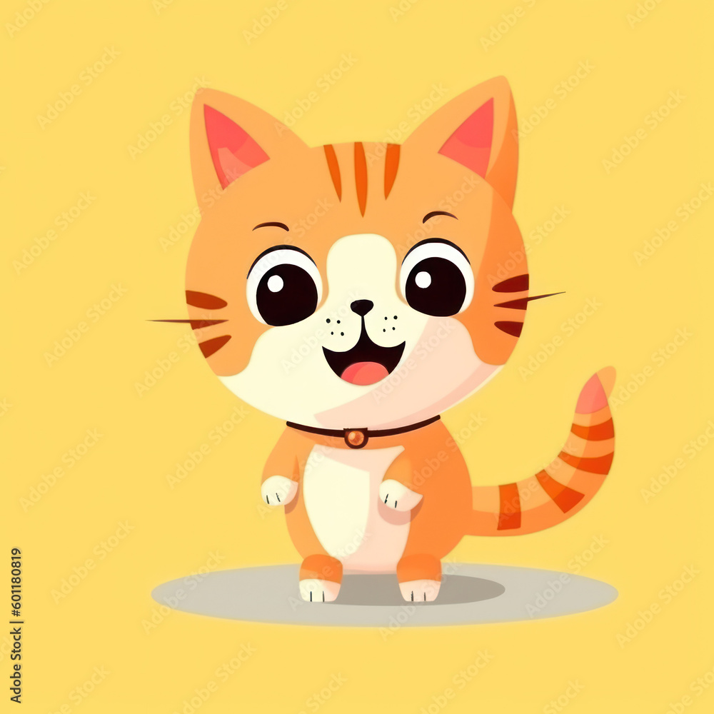 Orange Katze Cartoon