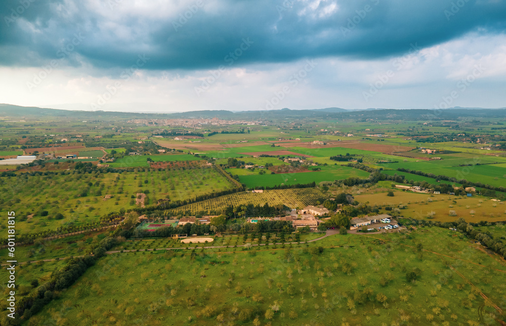 Fototapeta premium Rural Mallorca, Aerial Drone Photo