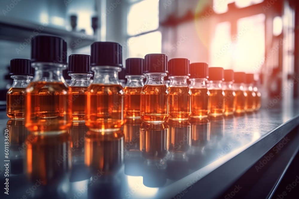 medicals test tubes production line, red glass bottles medicals test tubes production line, red glass bottles