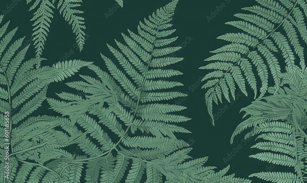 a close up of a green wallpaper with a bunch of leaves. generative ai a close up of a green wallpaper with a bunch of leaves. generative ai