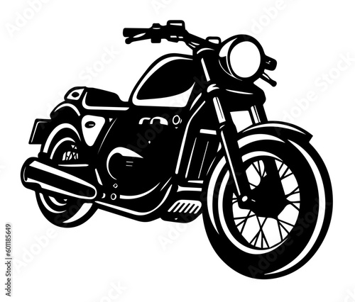 motorcycle isolated on white background