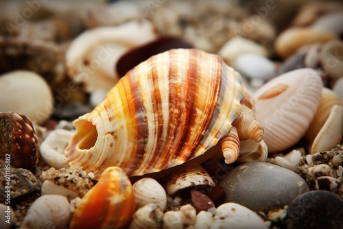 beautiful seashells closeup -Ai