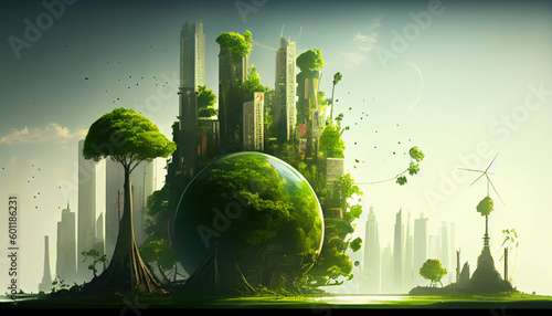 Fototapeta Naklejka Na Ścianę i Meble -  green planet concept