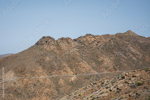 Arid landscape in the Municipal of Betancuria, Fuerteventura, Canary Islands