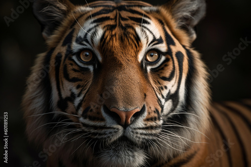 portrait of a bengal tiger - Generative AI
