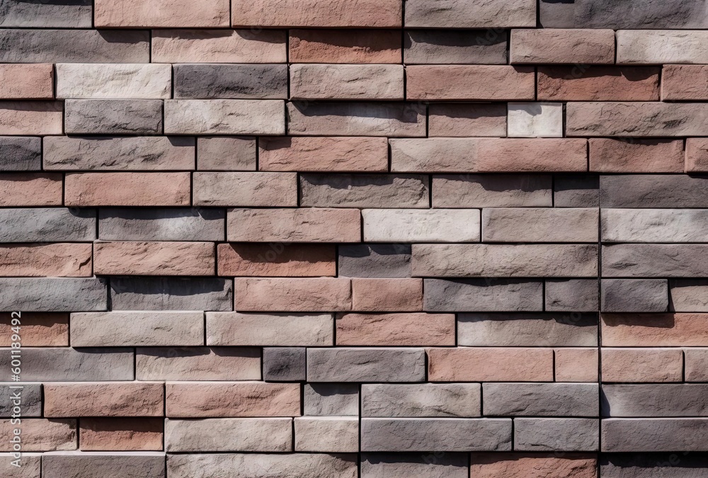 a brick wall with the shape and color of brown bricks, generative ai a brick wall with the shape and color of brown bricks, generative ai