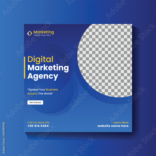 Digital Marketing agency social media post design and Instagram post banner ads design 