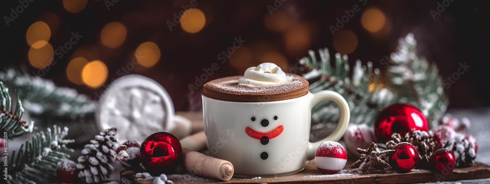 Christmas Cocoa Delight: A Banner of Warmth and Marshmallow Magic Christmas Cocoa Delight: A Banner of Warmth and Marshmallow Magic