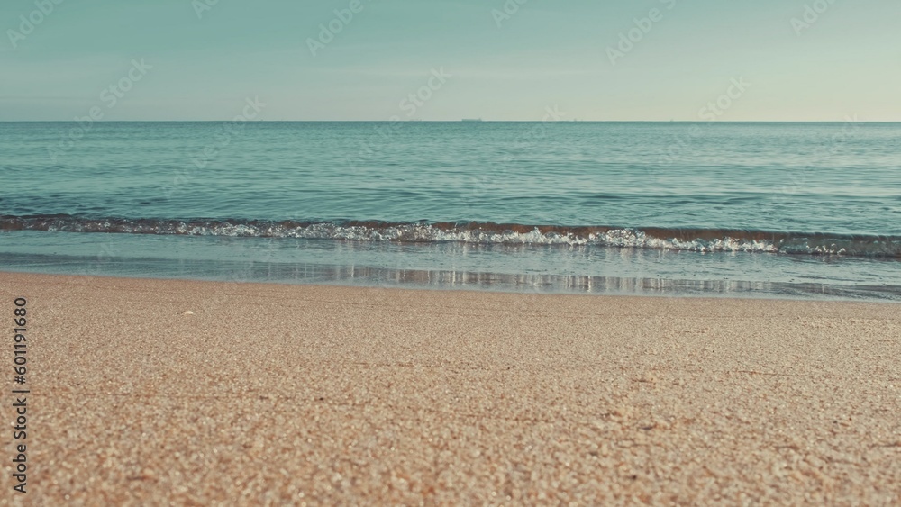 Baltic Sea Calm Waves Breaking at the Shore on Sunny Day Baltic Sea Calm Waves Breaking at the Shore on Sunny Day