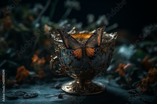 The cup of divine metamorphosis. Generative AI