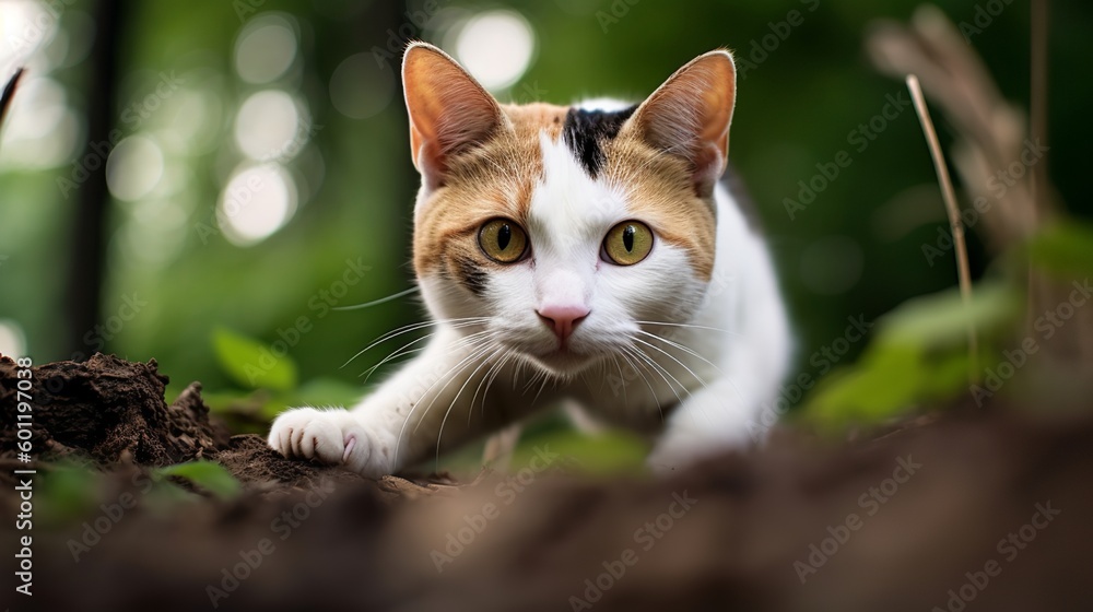 Curious Japanese Bobtail: A Playful Feline with a Love for Exploration